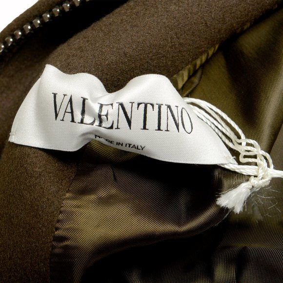 Valentino Men's Cashmere Wool Embroidered Full Zip Bomber Jacket US M IT 50 - Picture 5 of 7